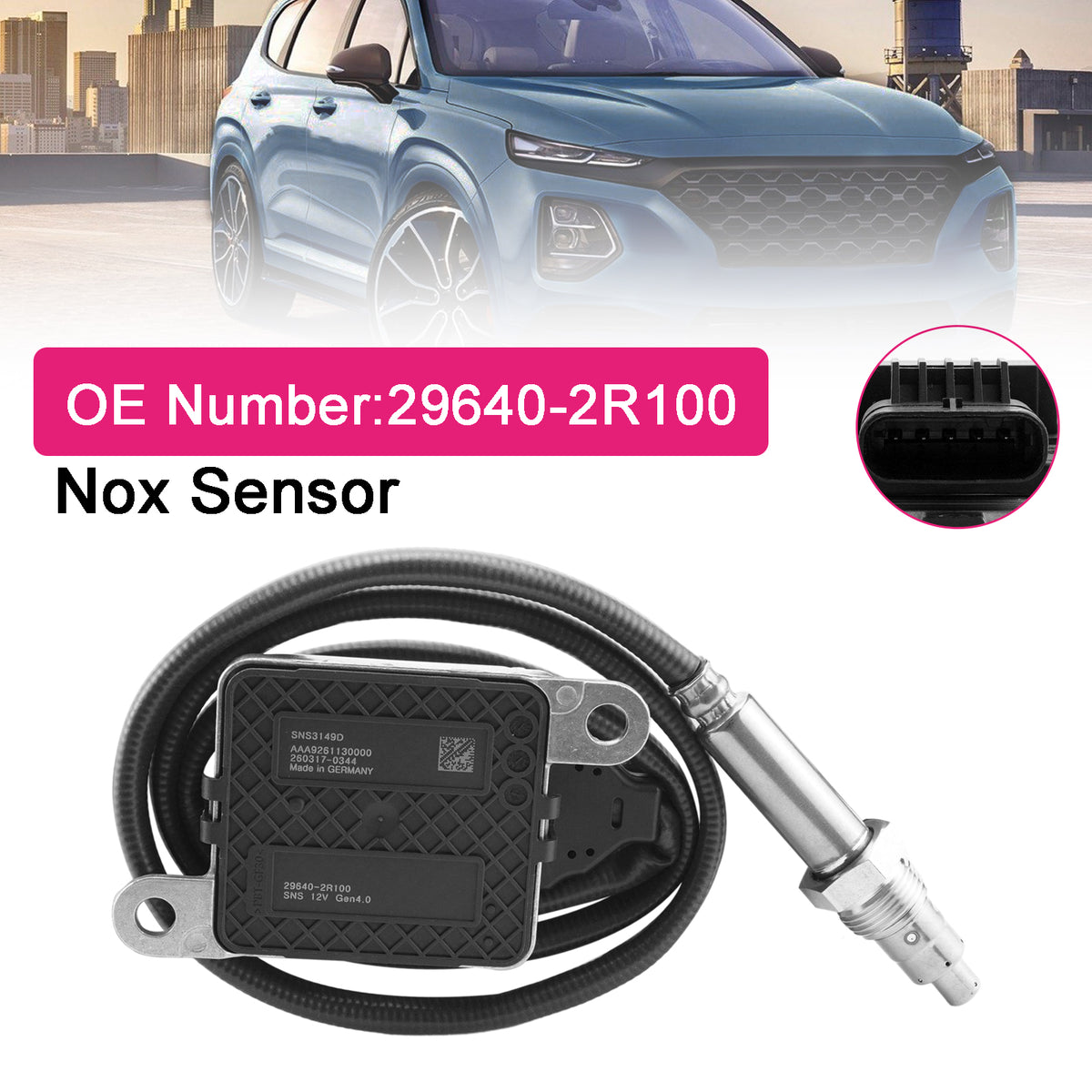 Hyundai Santa Fe IV TM AWD 2.2CRDI 29640-2R100 Nitrogen Oxide NOx Sensor SNS3149B Generic
