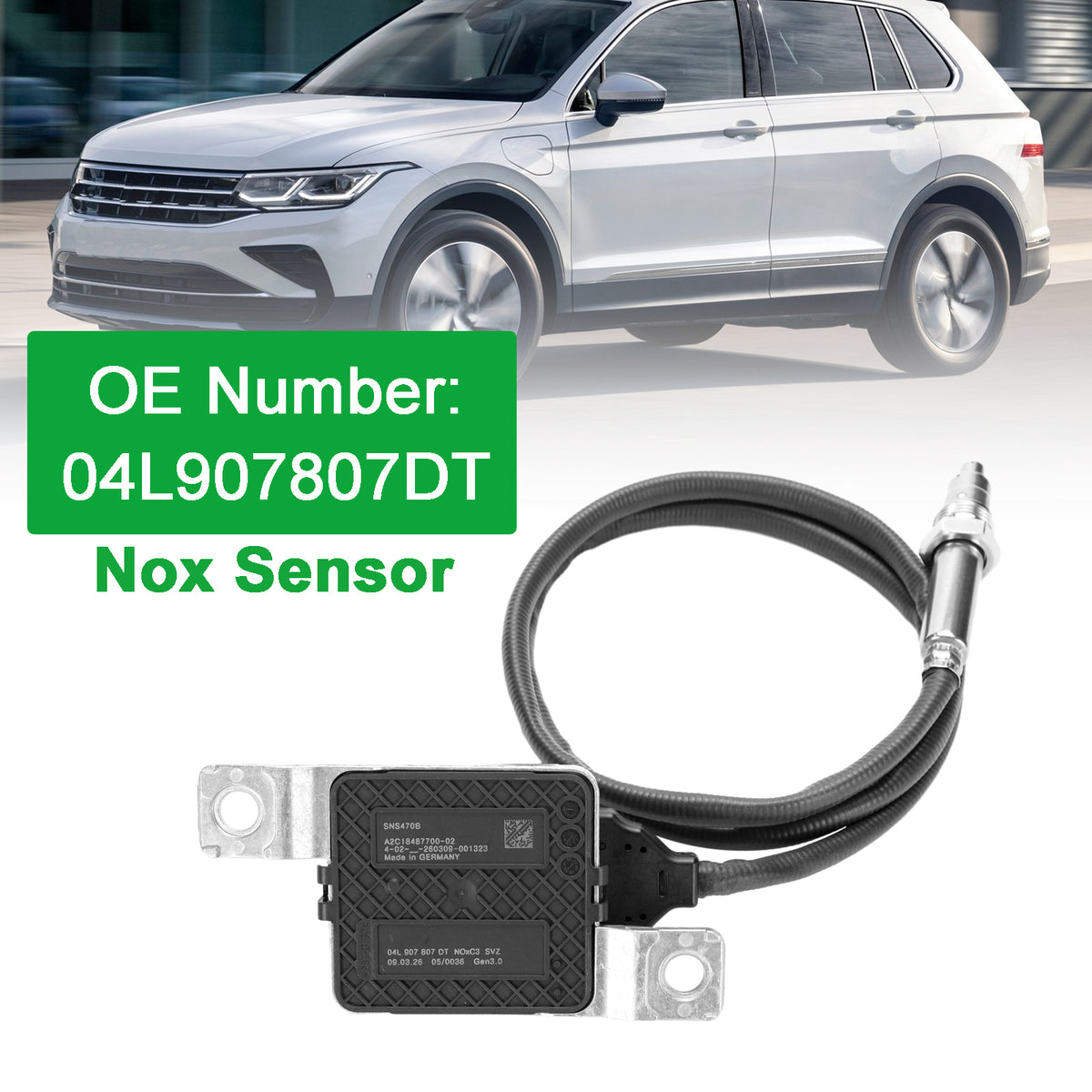 VW Transporter T6 Caravelle Audi A4 A6 A7 A8 Q5 Q7 04L907807DT NOx Sensor Generic