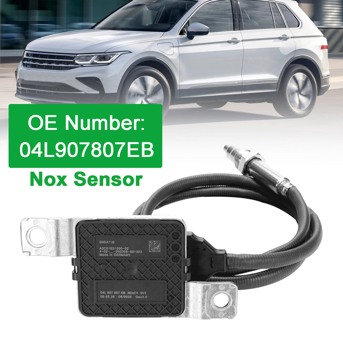 VW Audi 2.0 TDI 04L907807EB SNS471B Nitrogen Oxide NOx Sensor Generic