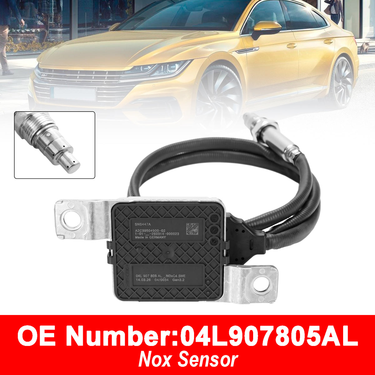 VW Arteon Passat B8 Skoda Superb III 04L907805AL NOx Sensor SNS747A A2C12702900-02 Generic