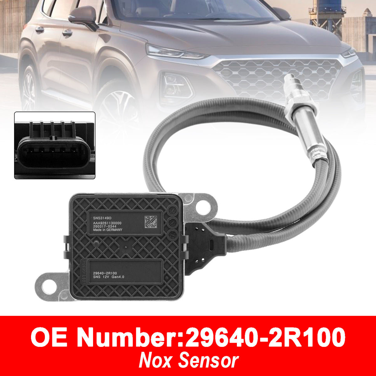 Hyundai Santa Fe IV TM AWD 2.2CRDI 29640-2R100 Nitrogen Oxide NOx Sensor SNS3149B Generic