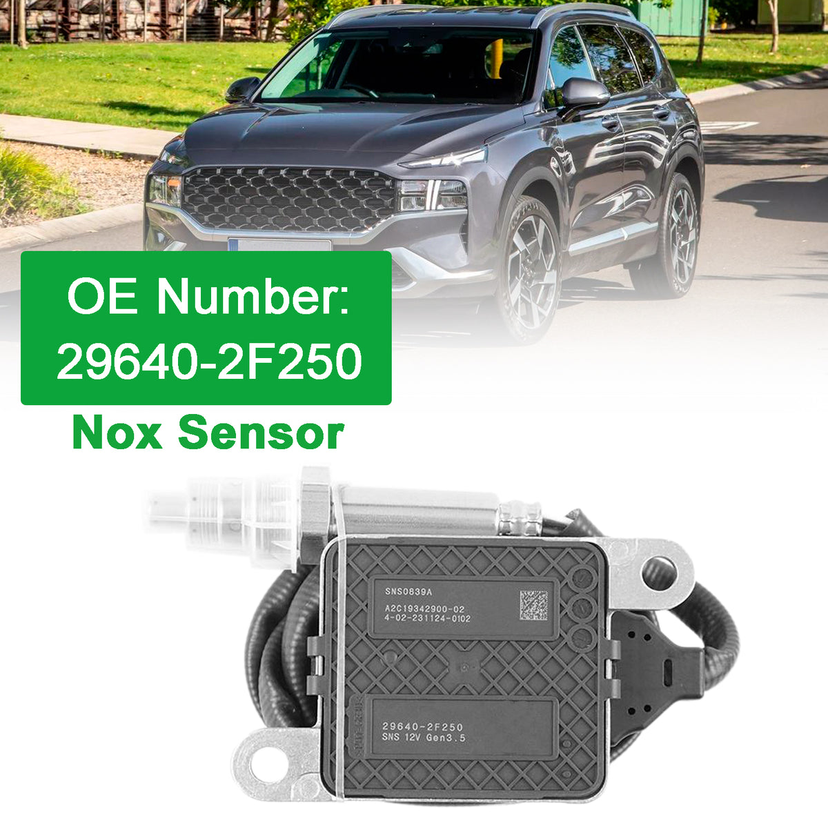 Kia Hyundai Palisade 19 Gen 3.5 29640-2F250 Nitrogen NOx Sensor SNS0839A A2C19342900-02 Generic