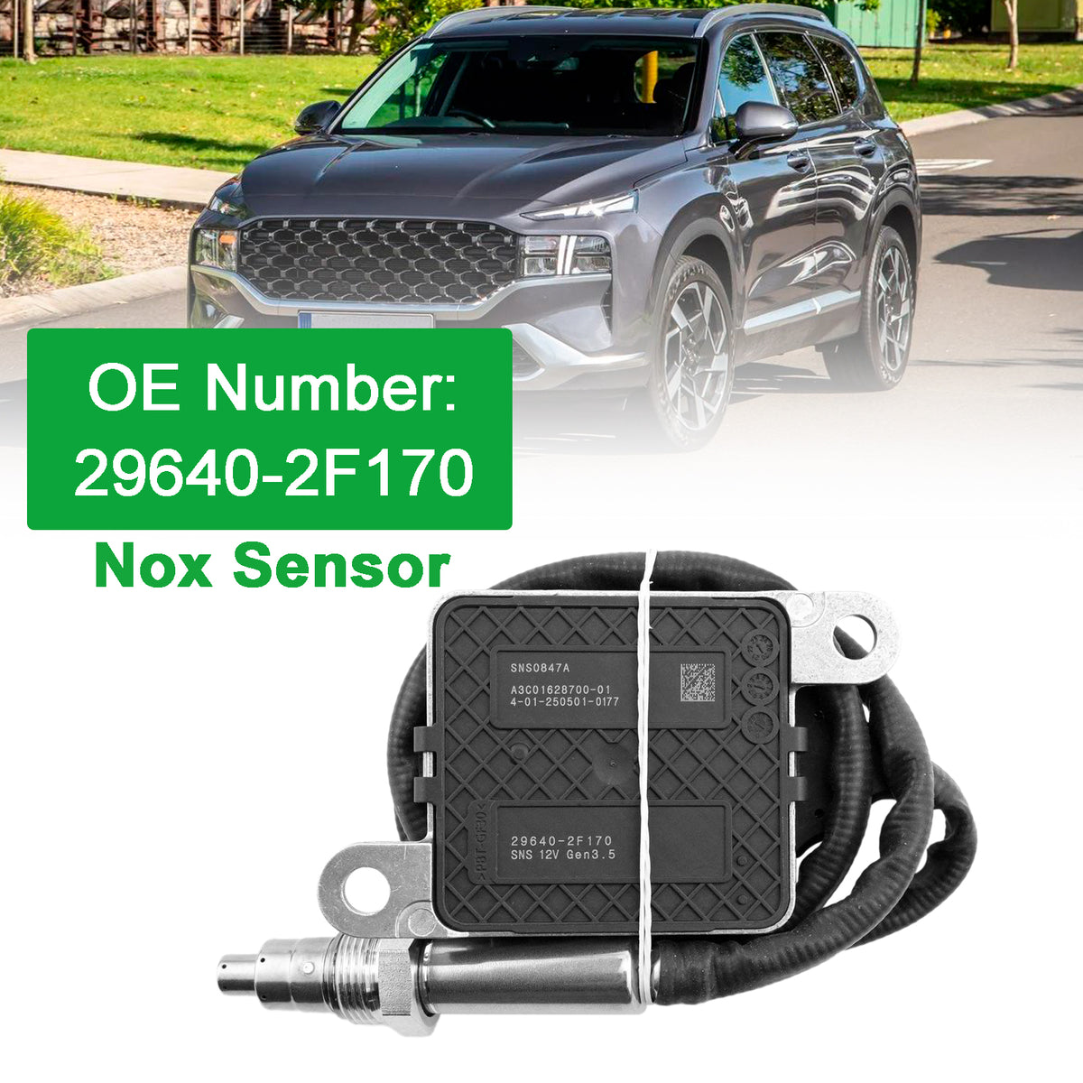 2018-2020 Hyundai Santa Fe 29640-2F170 Nitrogen NOx Sensor Generic