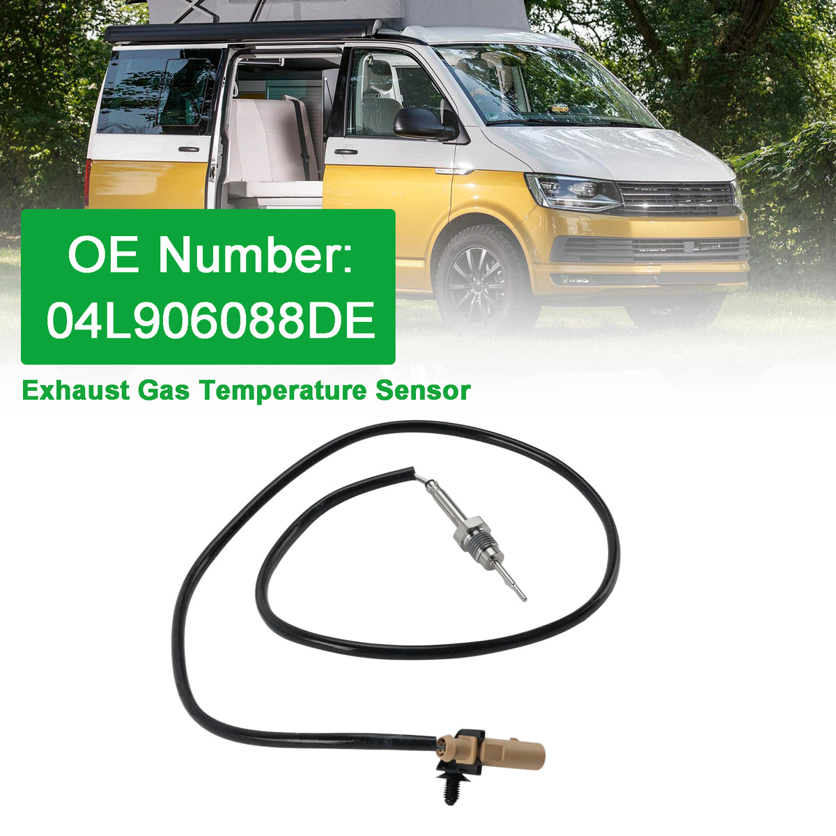 2015- VW California T6 Camper (SGC, SGG, SHC) 2.0 TDI 62kW / 84PS Exhaust Gas Temperature Sensor 04L906088DE Generic