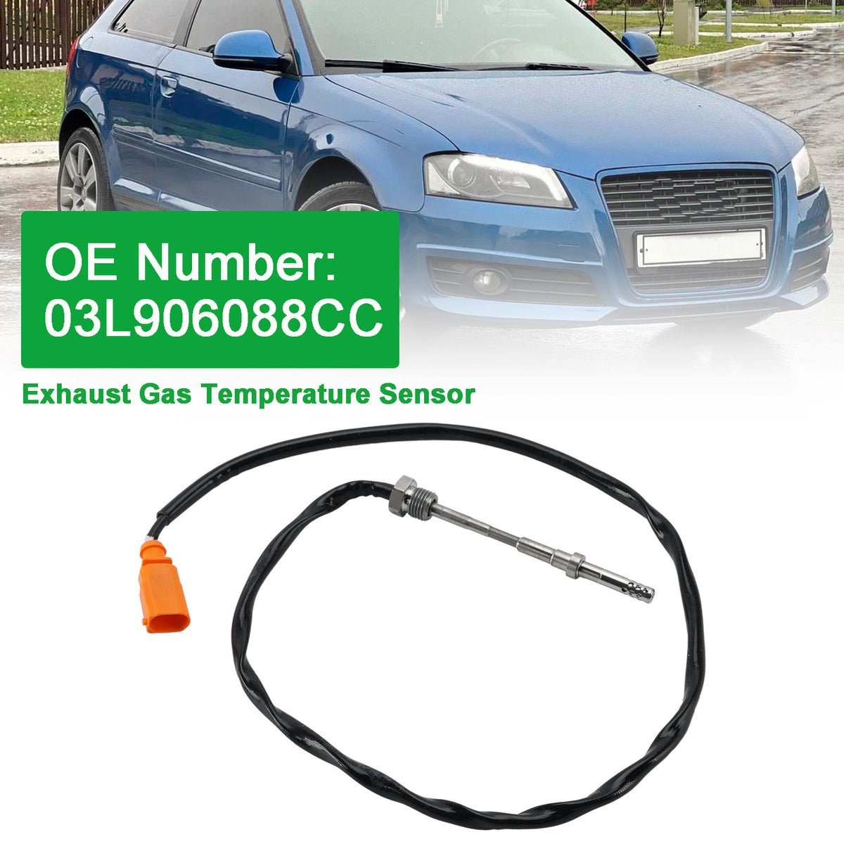 2009-2015 1968 SKODA YETI (5L) 2.0 TDI 4x4 125 KW 170 BHP CC CEGA Exhaust Gas Temperature Sensor 03L906088CC Generic