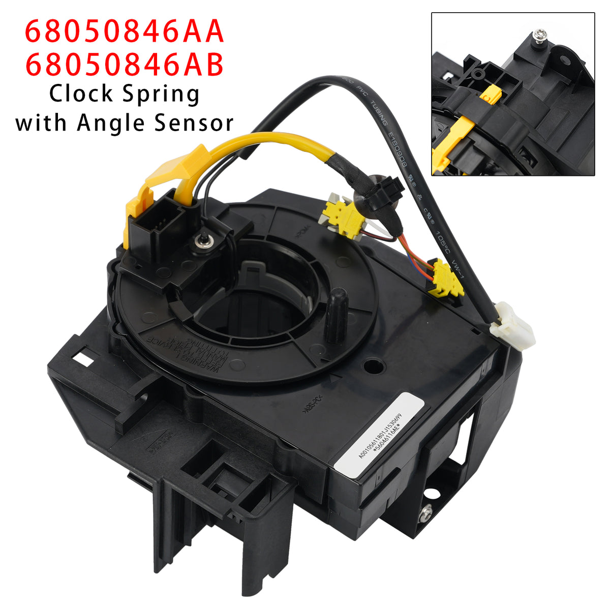 2009-2010 Dodge Ram 1500 Pickup Clock Spring with Angle Sensor 68050846AA 68050846AB Generic