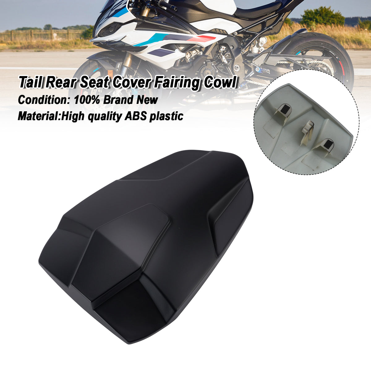 2023-2026 BMW S1000RR Rear Seat Cover Passenger Fairing Cowl Matt Black Generic