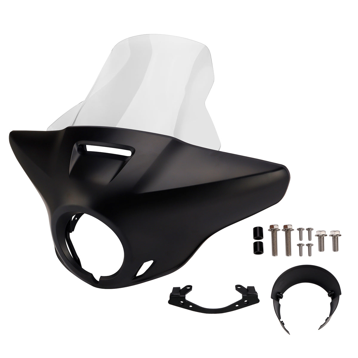 2021-2024 HONDA CM1100 CMX1100 Rebel 1100 Windshield Headlight Fairing Matt Black Clear Generic