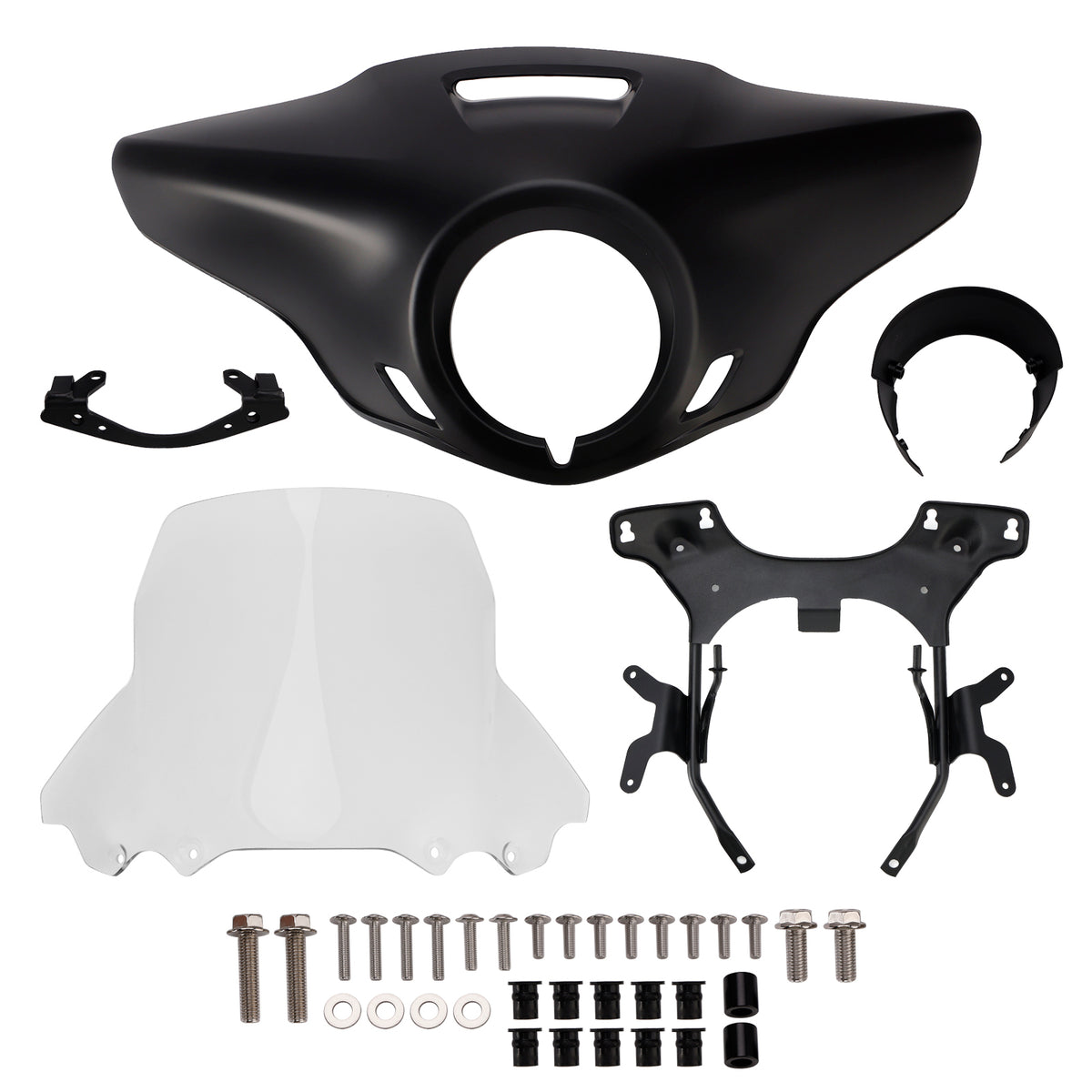 2021-2024 HONDA CM1100 CMX1100 Rebel 1100 Windshield Headlight Fairing Matt Black Clear Generic
