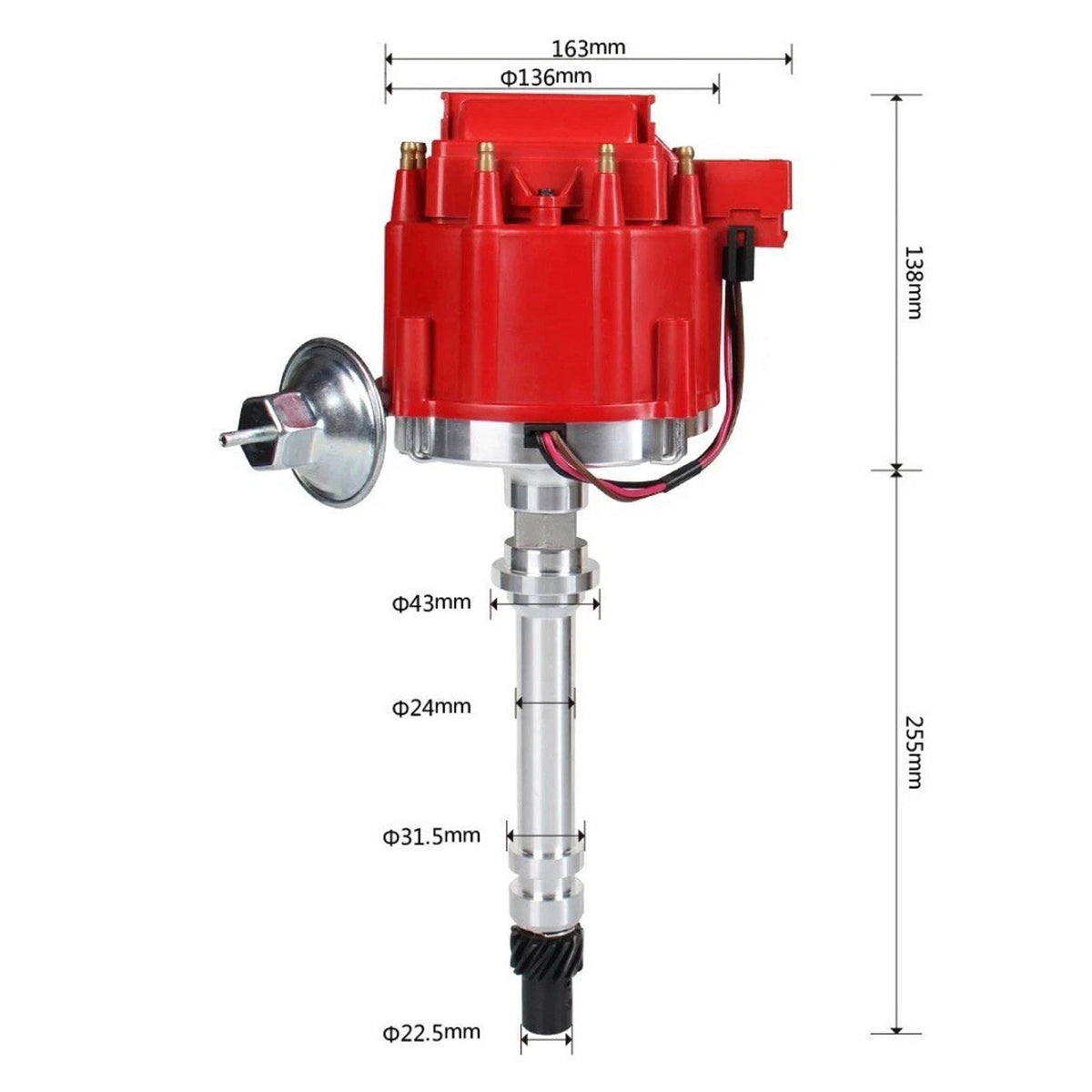 1975-1979 Chevrolet K5 Blazer 6.6L Distributor w/ 65K Volt High 9000RPM DD-SBC-HEI-V8 93440806 Generic