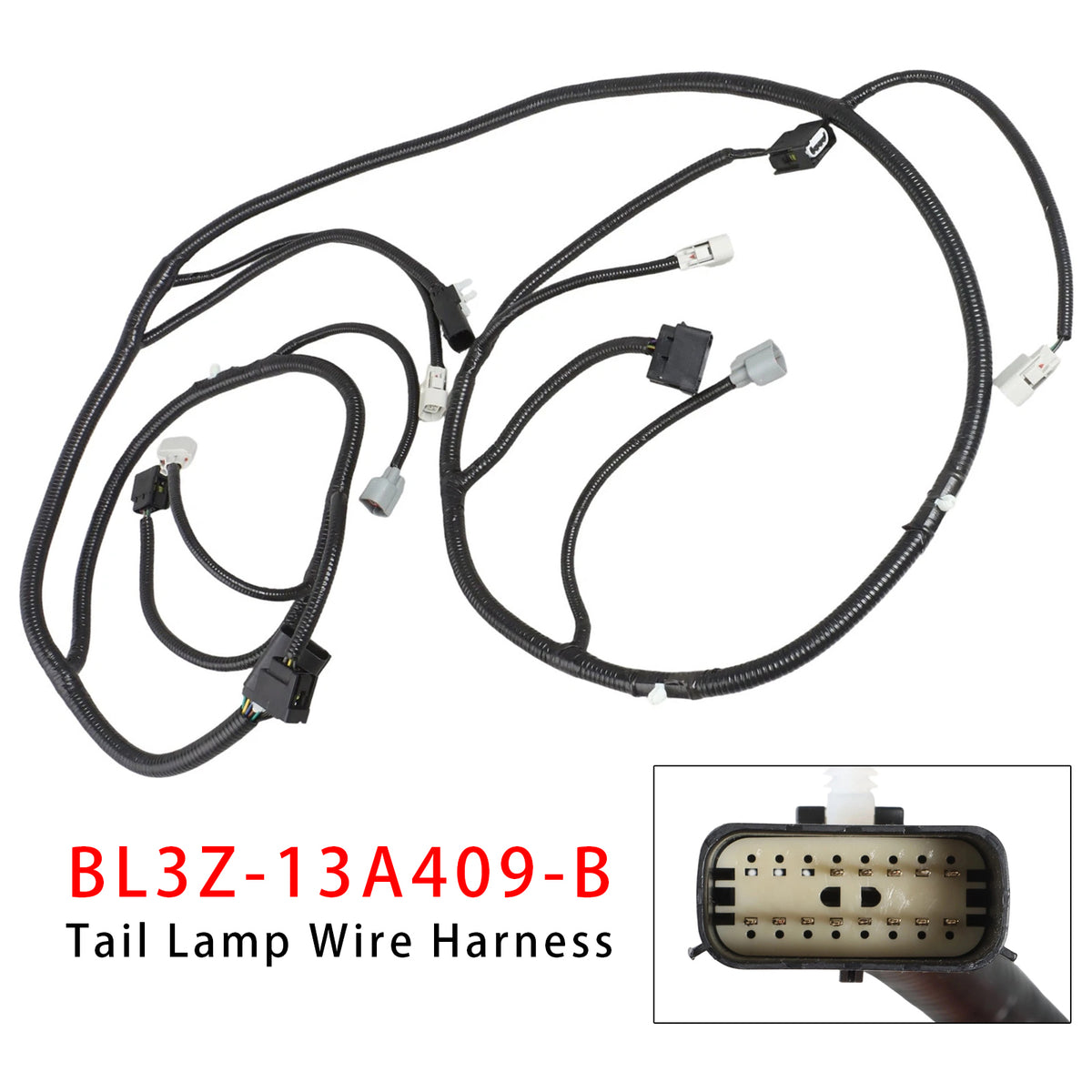 2011-2014 Ford F-150 Rear Tail Light Wiring Harness BL3Z13A409B BL3Z-13A409-B Generic