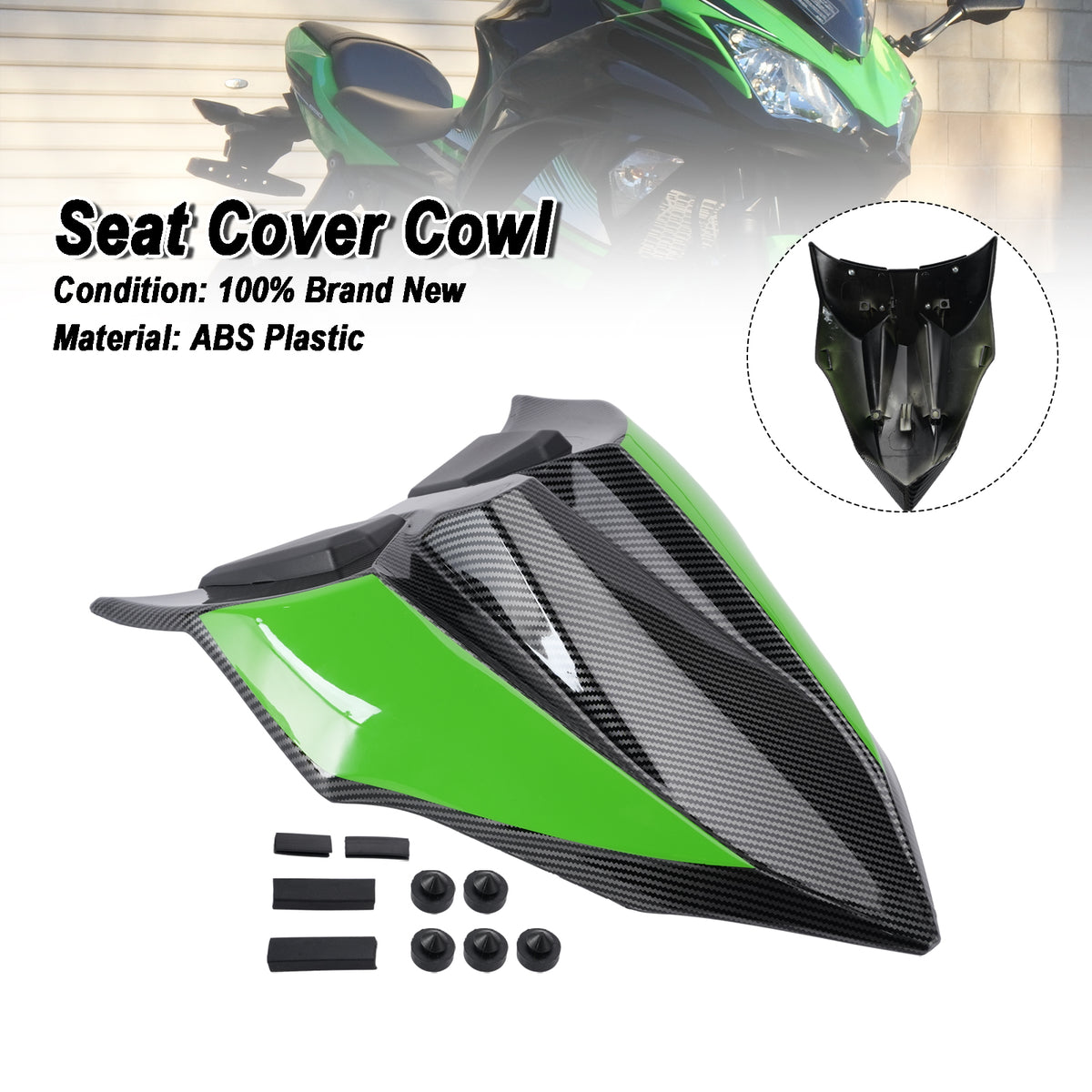 2017-2026 Kawasaki Z650/Ninja 650 Housse de carénage de capot de siège arrière générique