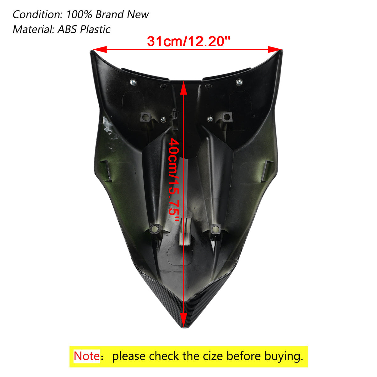 2017-2026 Kawasaki Z650/Ninja 650 Housse de carénage de capot de siège arrière générique
