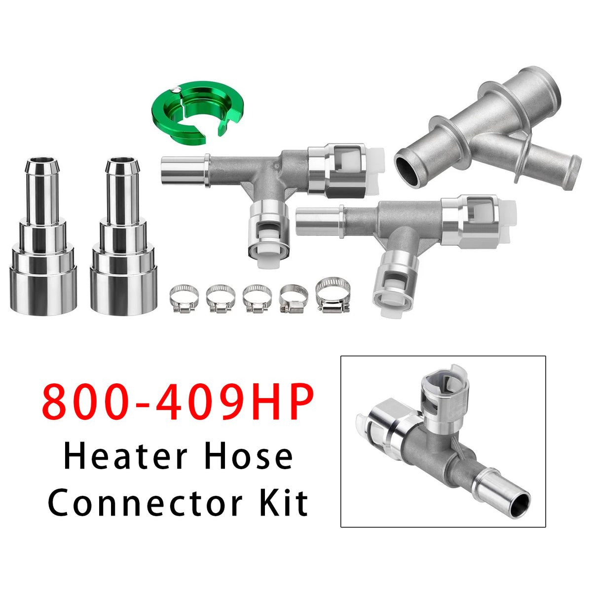 Chevrolet Tahoe Heater Hose Connector Kit 800-409HP 800-413HP Generic