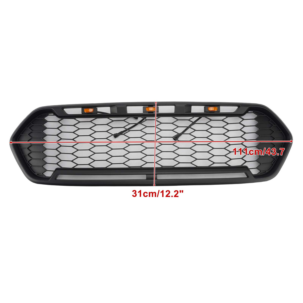 2018-2023 Ford Transit Custom Raptor Style (Doesn't MSRT Custom!!!) Matte Black Front Bumper Grille 2467234 Generic