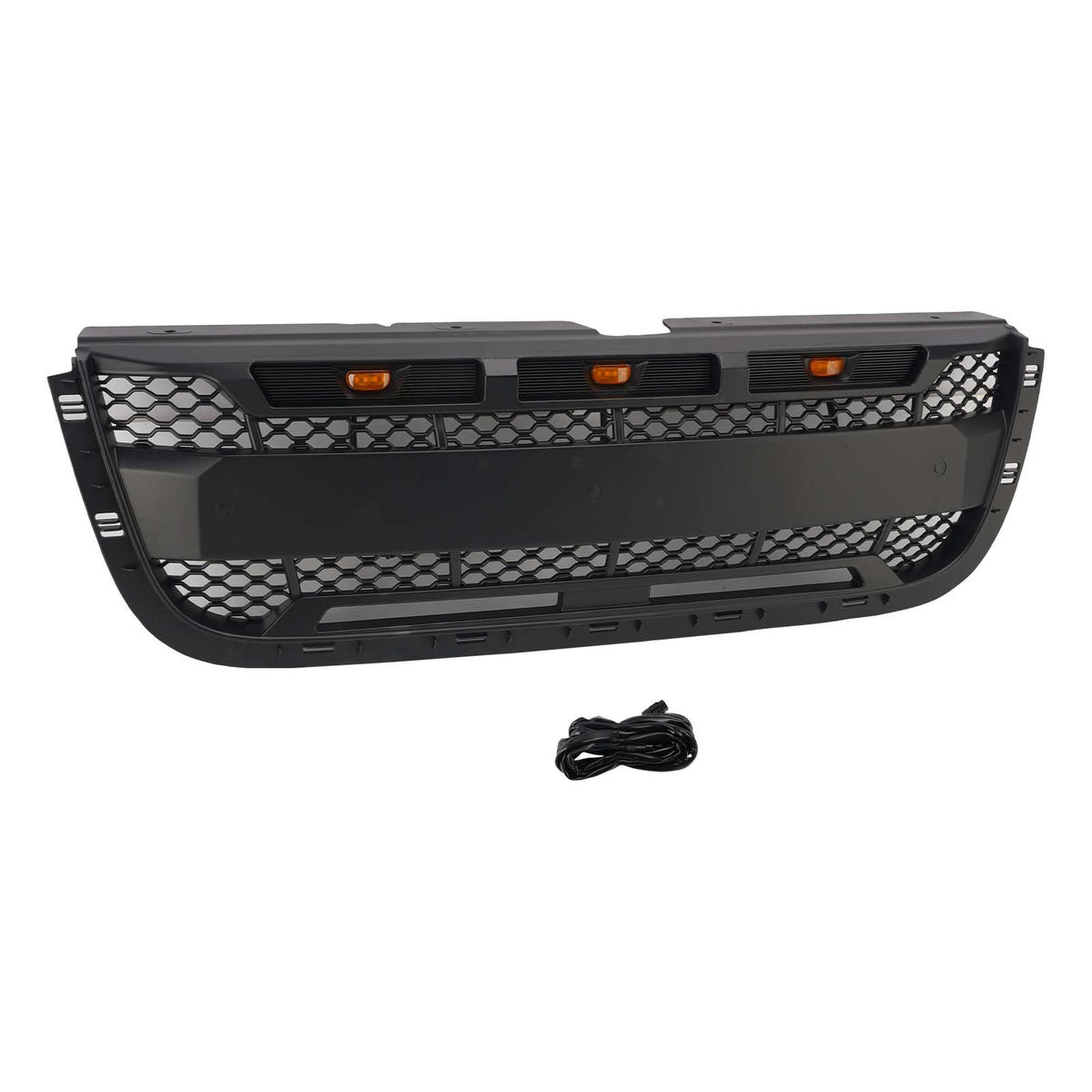2001-2003 Ford Ranger With Led Light Matt Black Front Bumper Grill Grille Generic