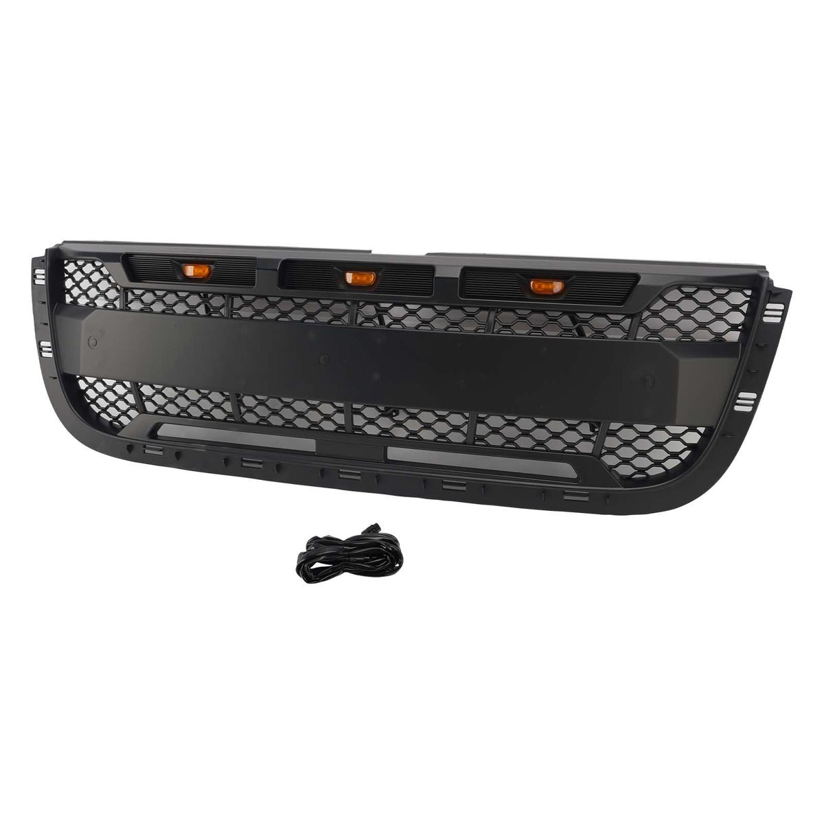 2001-2003 Ford Ranger With Led Light Matt Black Front Bumper Grill Grille Generic