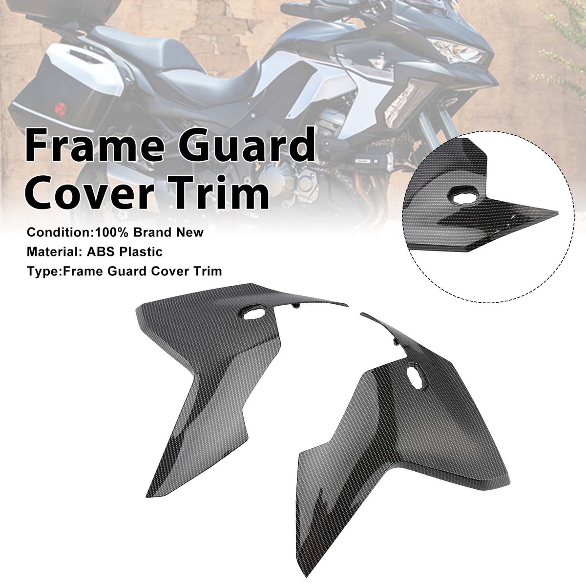 2019-2024 Kawasaki Versys1000 Frame Guard Side turn signal Fairing Carbon Generic