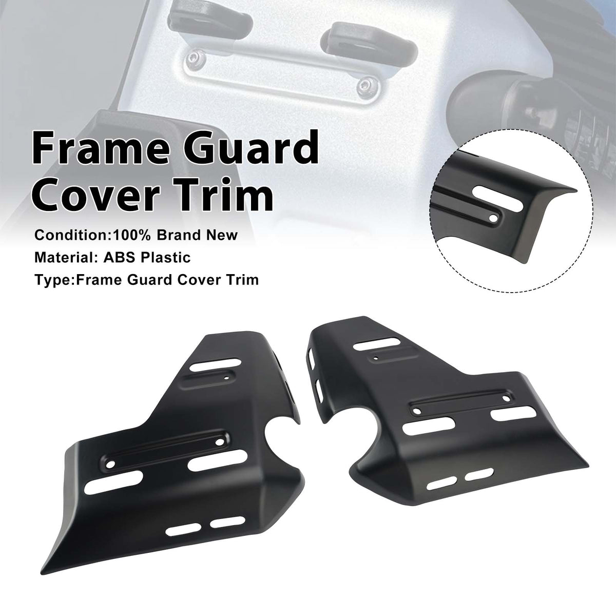 2025-2026 BMW R1300GS Adventure Frame Guard Side Cover Fairing Matte Black Generic