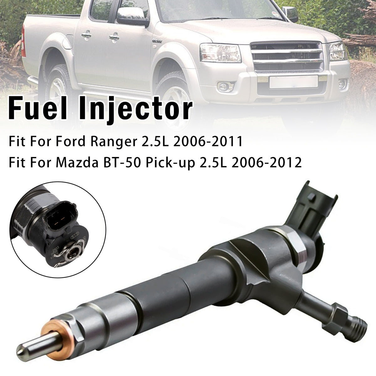 2006-2011 Ford Ranger 2.5L 1Pcs Fuel Injector 0445110250 WLAA13H50 Generic