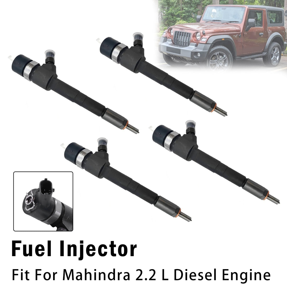 Mahindra 2.2 L Diesel Engine 4Pcs Fuel Injector 0445110310 Generic