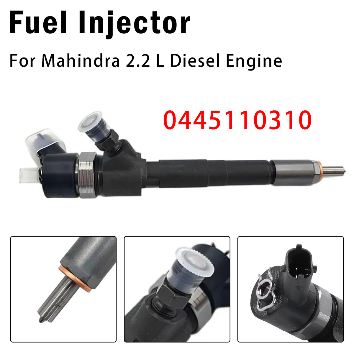 Mahindra 2.2 L Diesel Engine 1Pcs Fuel Injector 0445110310 Generic