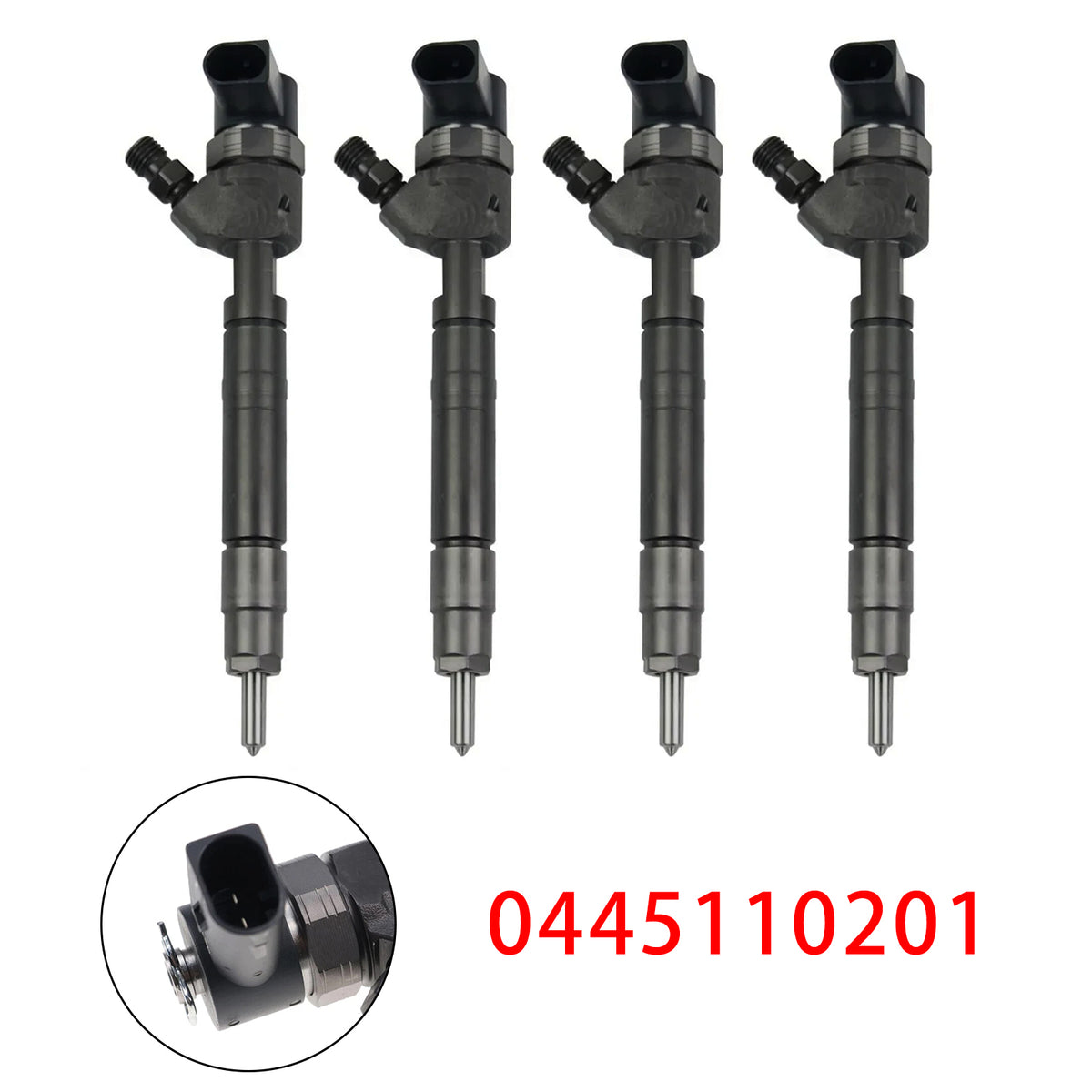 1999-2003 Mercedes-Benz V-Class CDi 4Pcs Fuel Injector 0445110201 A6130700187 Generic