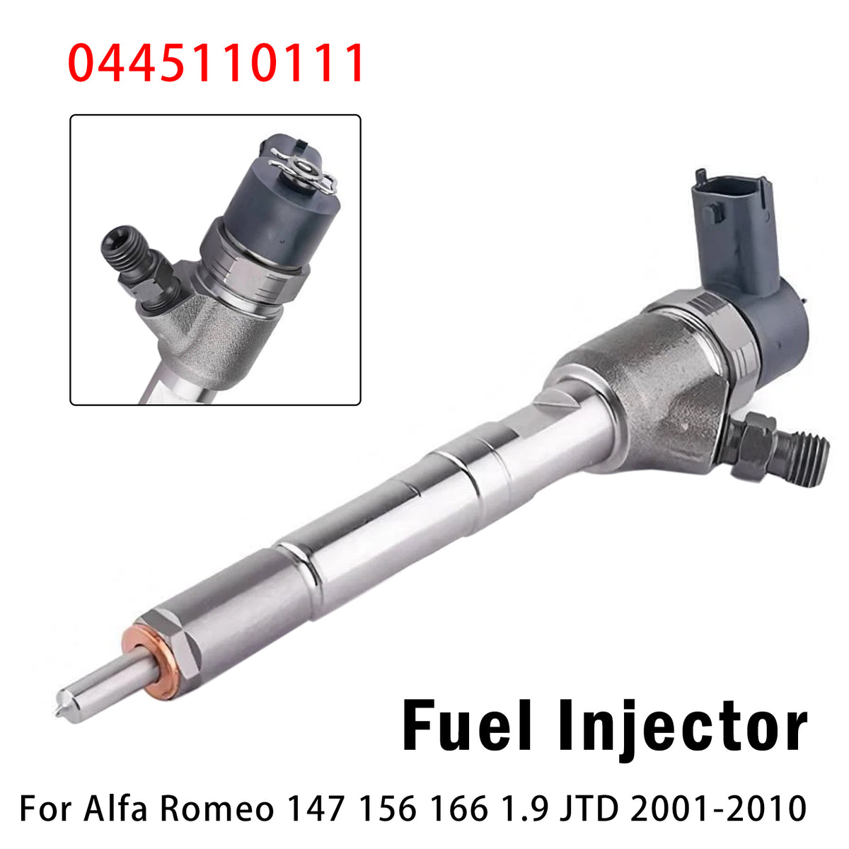 2001-2010 Alfa Romeo 147 1.9 JTD 1Pcs Fuel Injector 0445110111 55192534 Generic