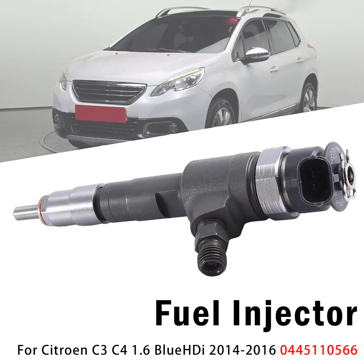 2016-2019 Peugeot Expert 1.6 BlueHDi 1Pcs Fuel Injector 0445110566 9802776680 Generic