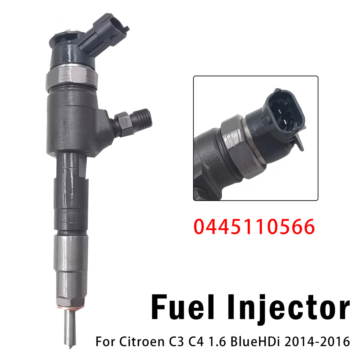 2013-2021 Peugeot 308 II 1.6 BlueHDi 1Pcs Fuel Injector 0445110566 9802776680 Generic