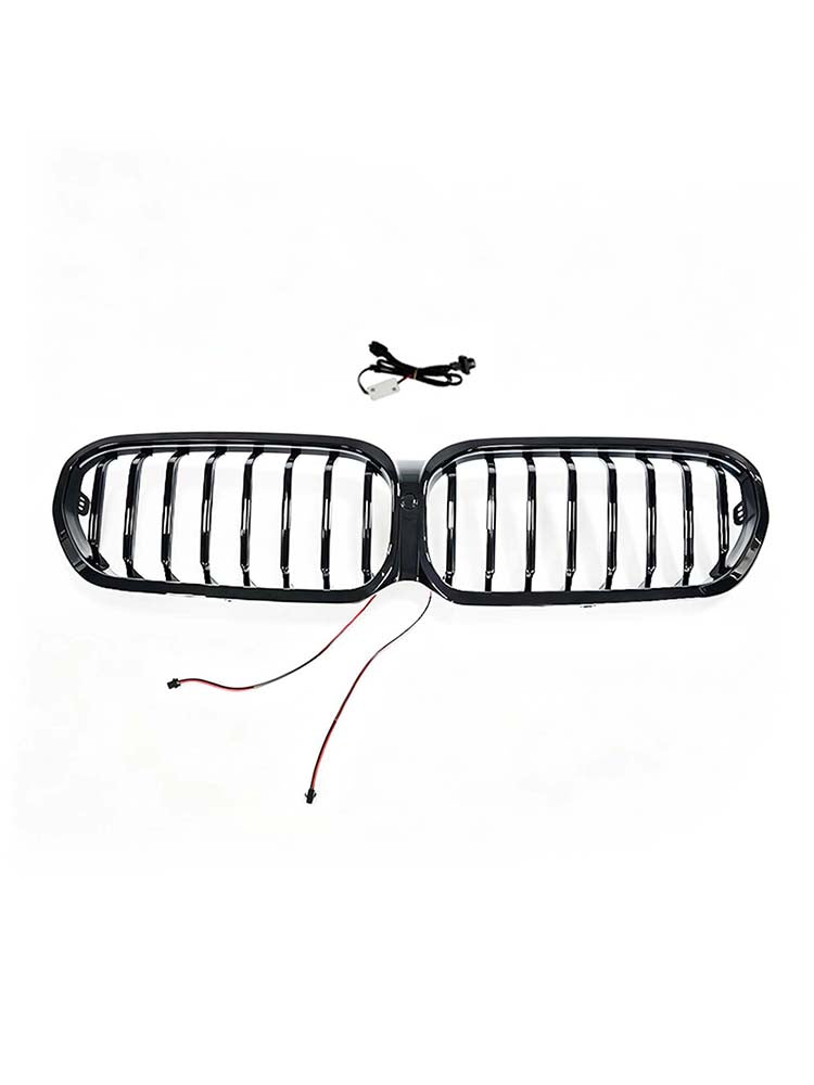 2021-2024 BMW 5 Series G30 G31 G38 With Camera Hole Front Kidney Grill Grille W/LED Grille-360-AE Generic