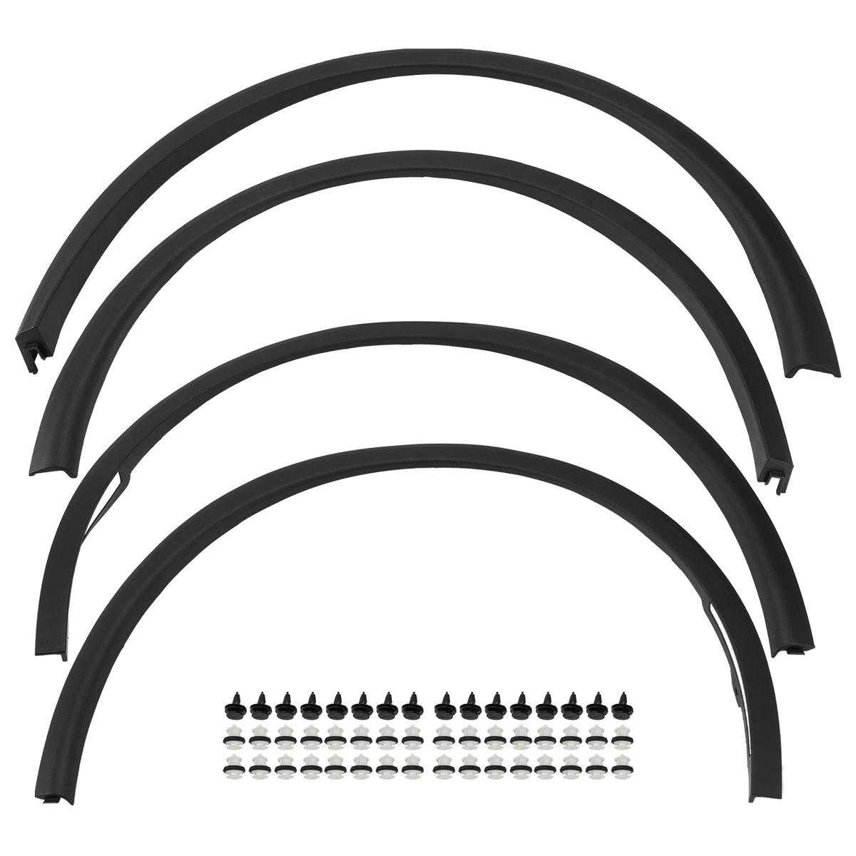 2025-2026 Tesla Model Y 4X Front Rear Fender Molding 1937597-00-C 1937599-00-C Generic