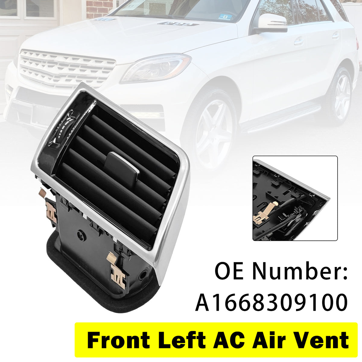2017 Mercedes-Benz GLS350d 4Matic 3.0L V6 Diesel Front Left AC Air Vent A1668309100 Generic