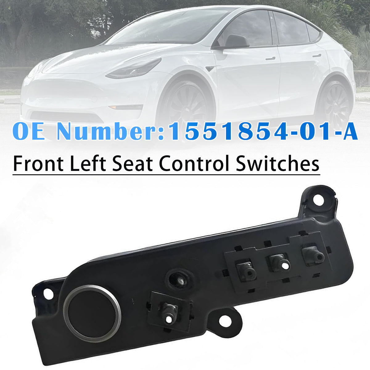2021-2024 Tesla Model Y Front Left Seat Control Switches 1551854-01-A 1098529-00-F Generic