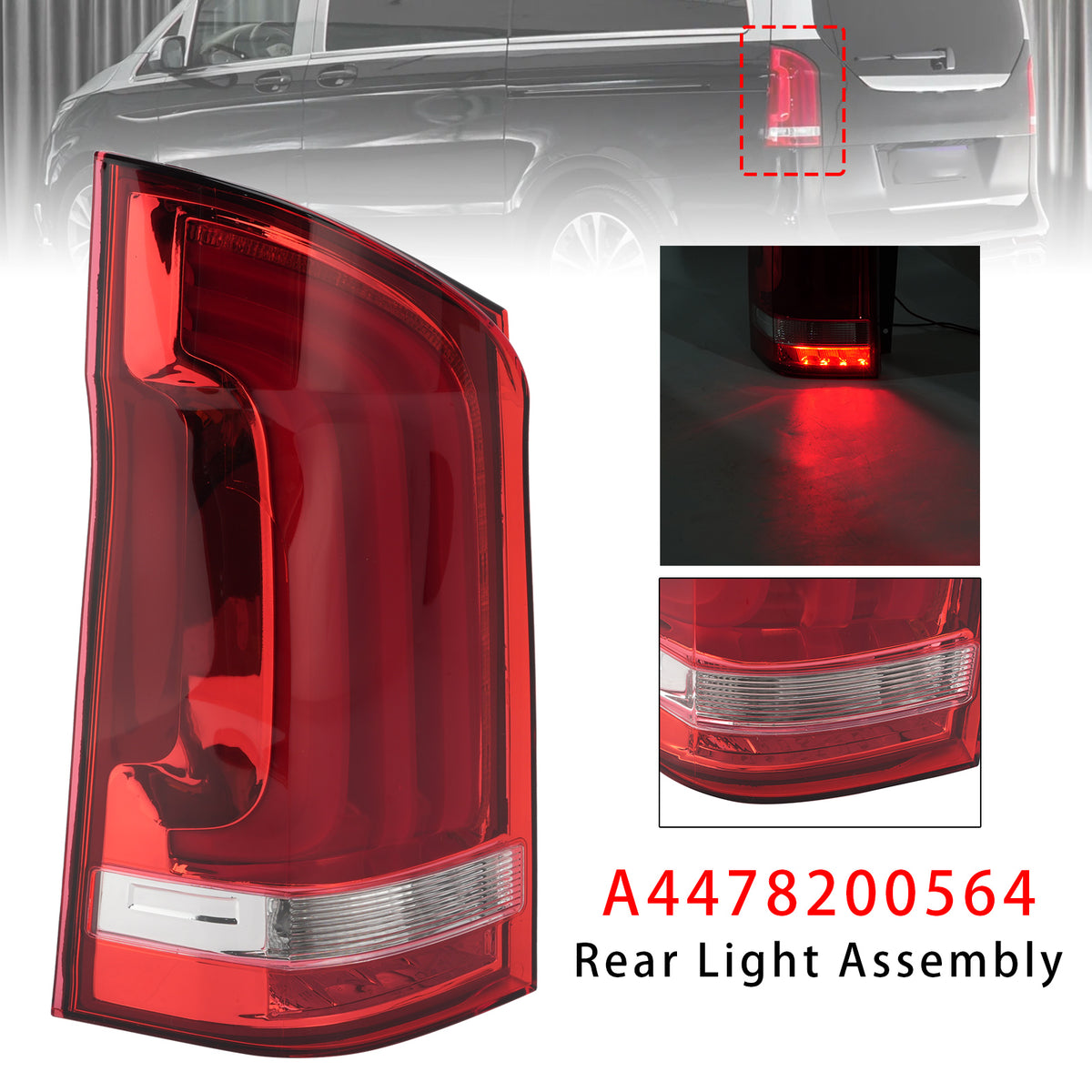 2014-2019 Benz V Class W447 V200 LED Rear Left Taillight CLH94105384 4478200564 Generic