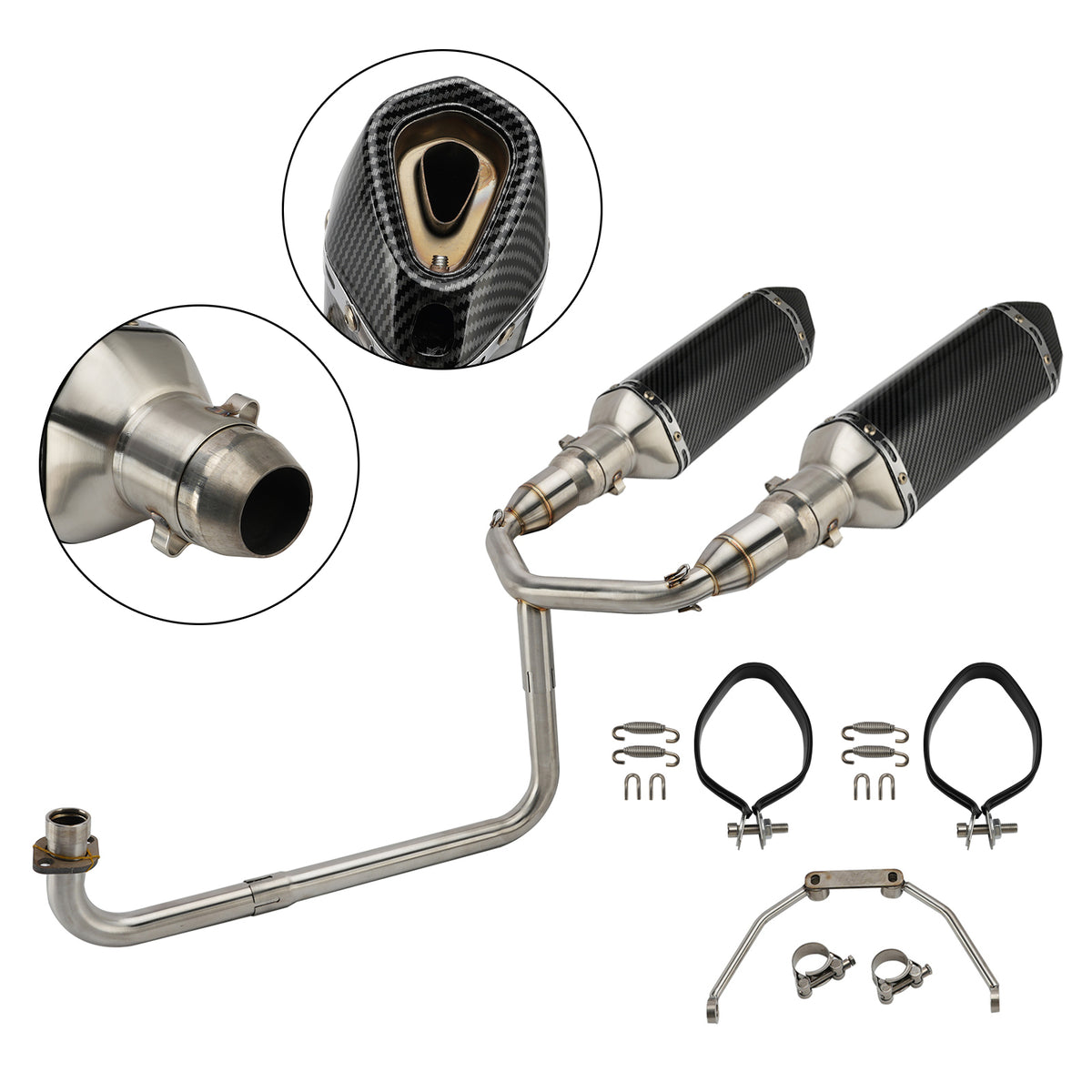 2013-2025 Honda Grom 126 Header Link Pipe Exhaust Full System Generic