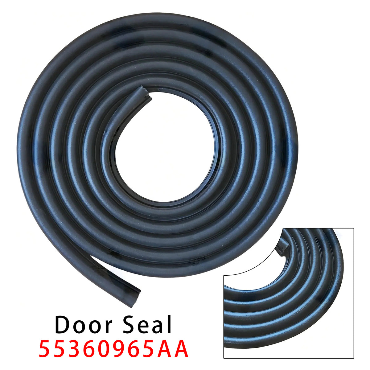 2002-2007 Jeep Liberty KJ Front Right Door Seal Weatherstrip 5360964AAWL 55360965AAWL Generic