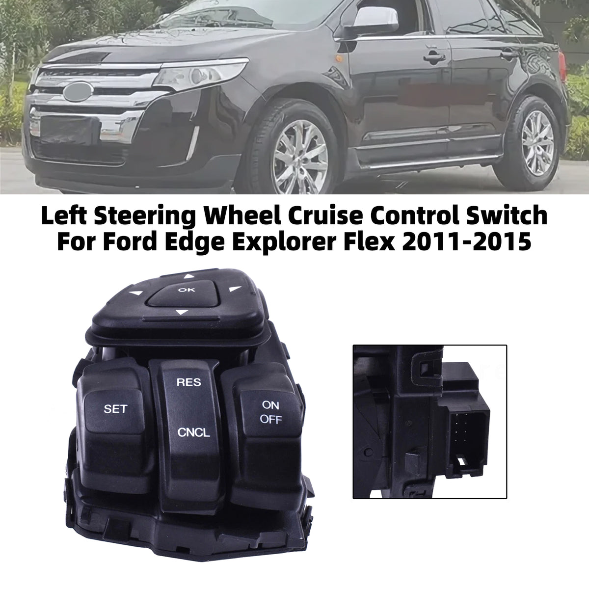 2011-2015 Ford Explorer 3.5L V6 Left Steering Wheel Cruise Control Switch BT4T-9E740-AFW Generic
