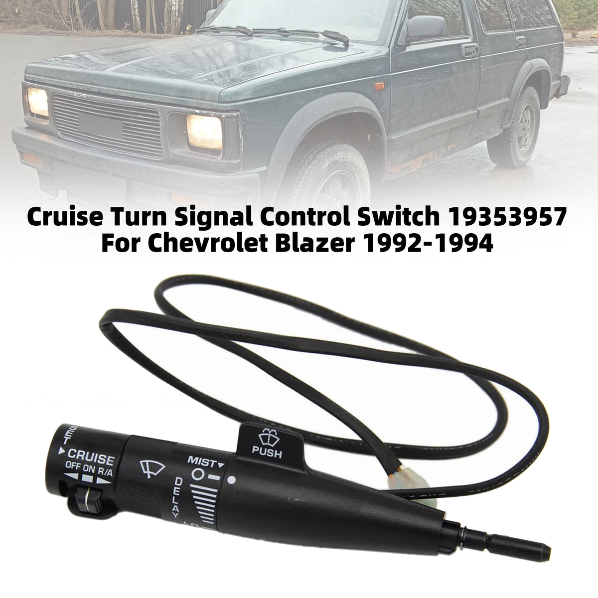 1992-1994 GMC K2500 Suburban Cruise Turn Signal Control Switch 19353957 25111408 Generic