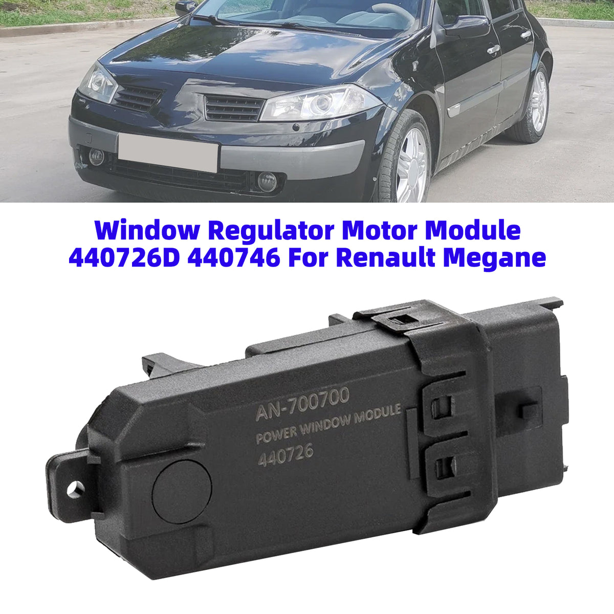 2003-2009 Renault Scenic Window Regulator Motor Module 440726D 440726 440746 Generic