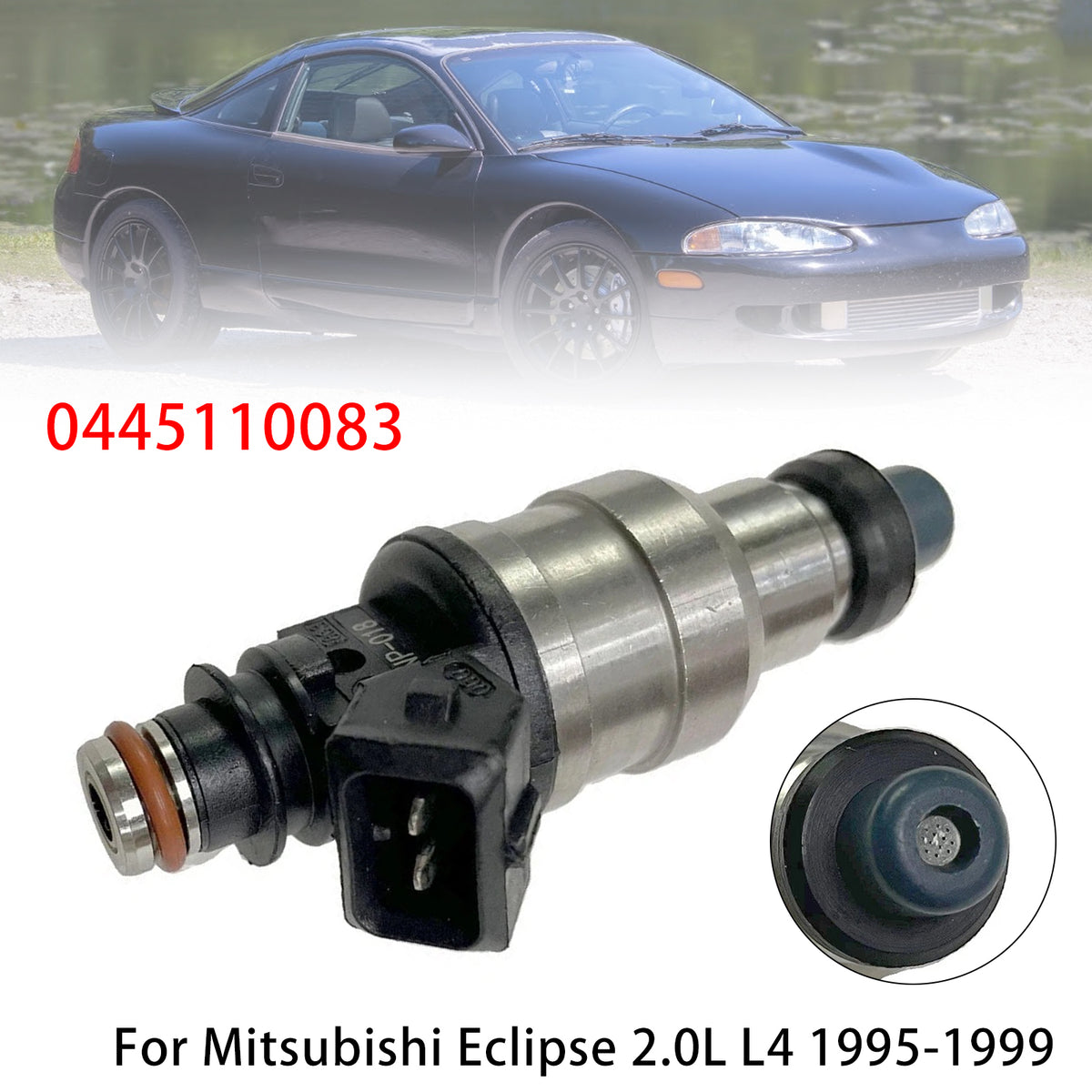 1995-1999 Mitsubishi Eclipse 2.0L L4 Turbocharged 1Pcs Fuel Injector INP-018 INP018 Generic