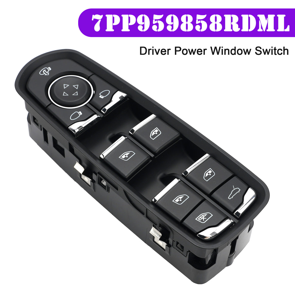 2010-2015 Porsche Panamera Driver Power Window Switch 7PP959858RDML 7PP959858HDML Generic