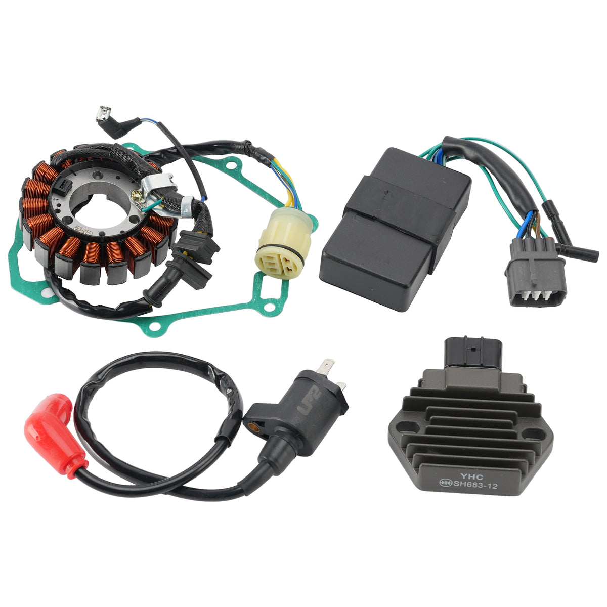 Stator Regulator CDI Box Ignition Coil Gasket For Honda TRX350 Rancher 2000-2006