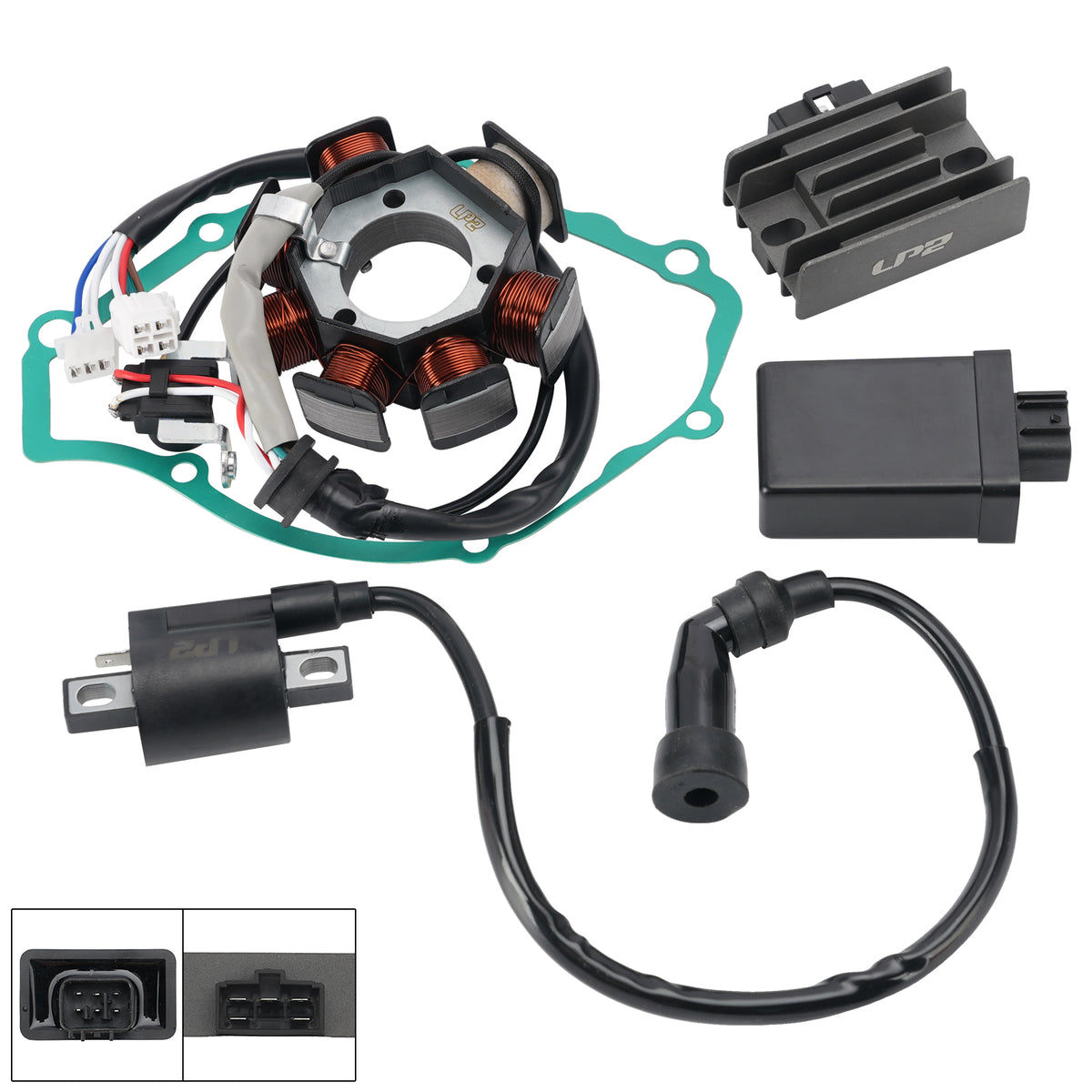 Stator Regulator CDI Box Ignition Coil Gasket For Yamaha YBR125E 4P2 BN9 06-25