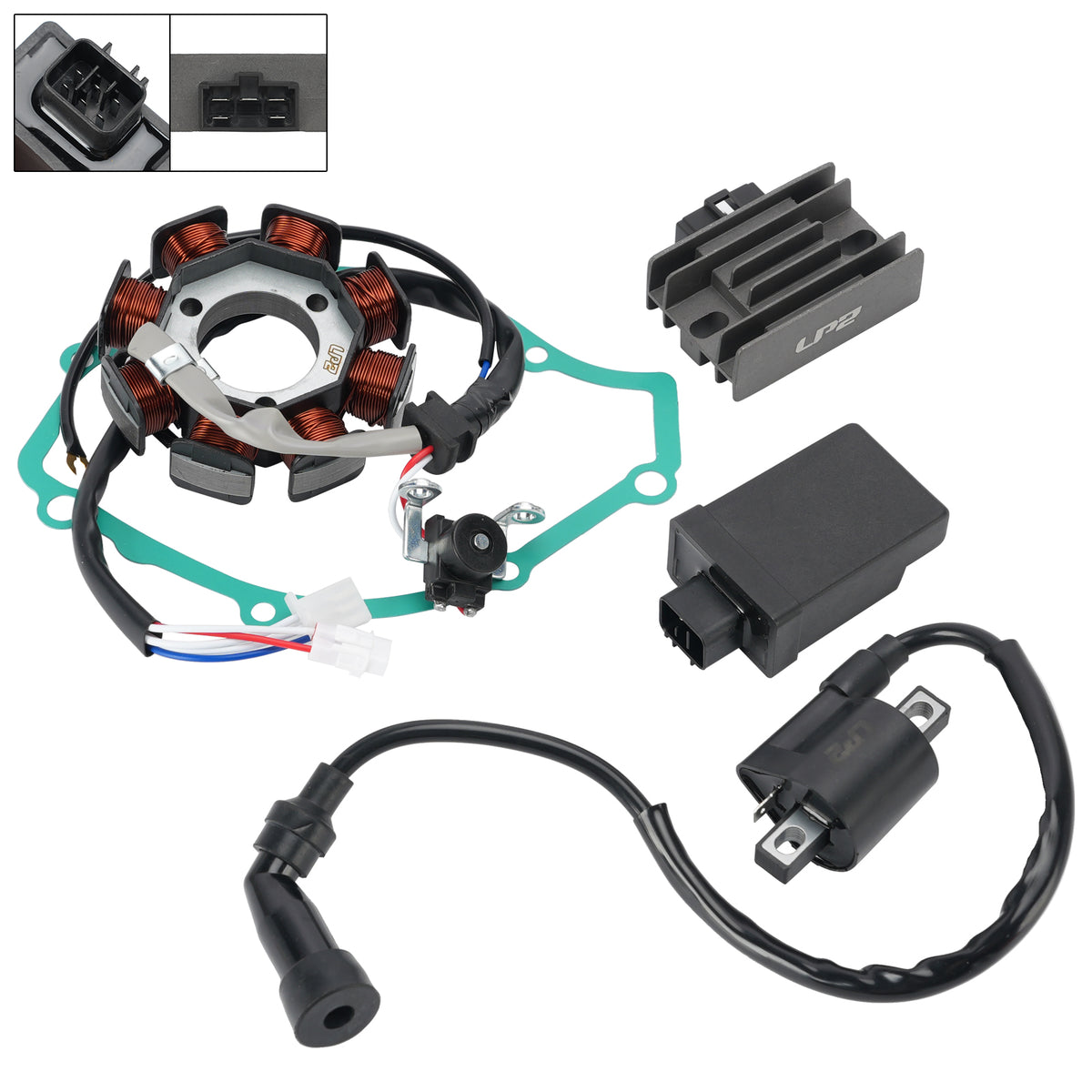 Stator Regulator CDI Box Ignition Coil Gasket For Yamaha YBR125 XT125 R X 3D9