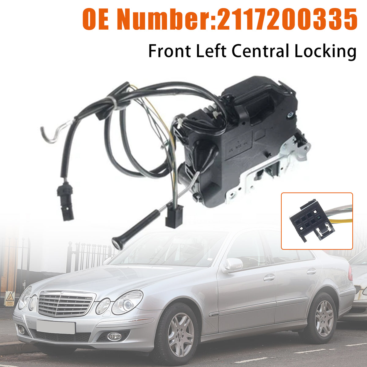 2002-2008 Mercedes-Benz E-Class W211 E 270 CDI Saloon Front Left Central Locking 2117200335 Generic