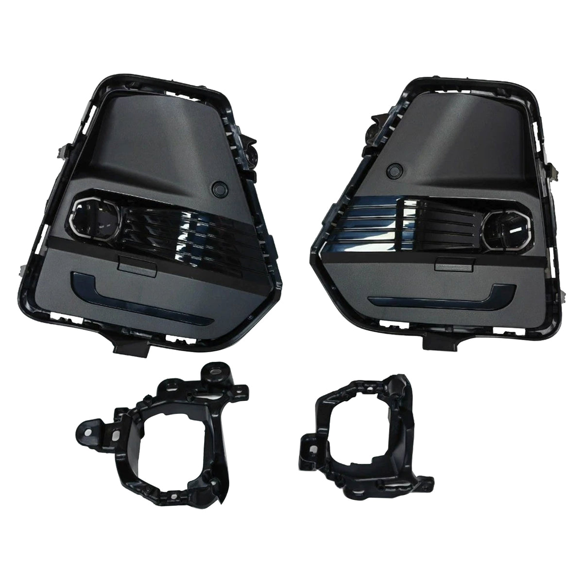 2026-2027 Toyota RAV4 White LED Front Bumper Fog Light Assembly Kit Bezel Generic