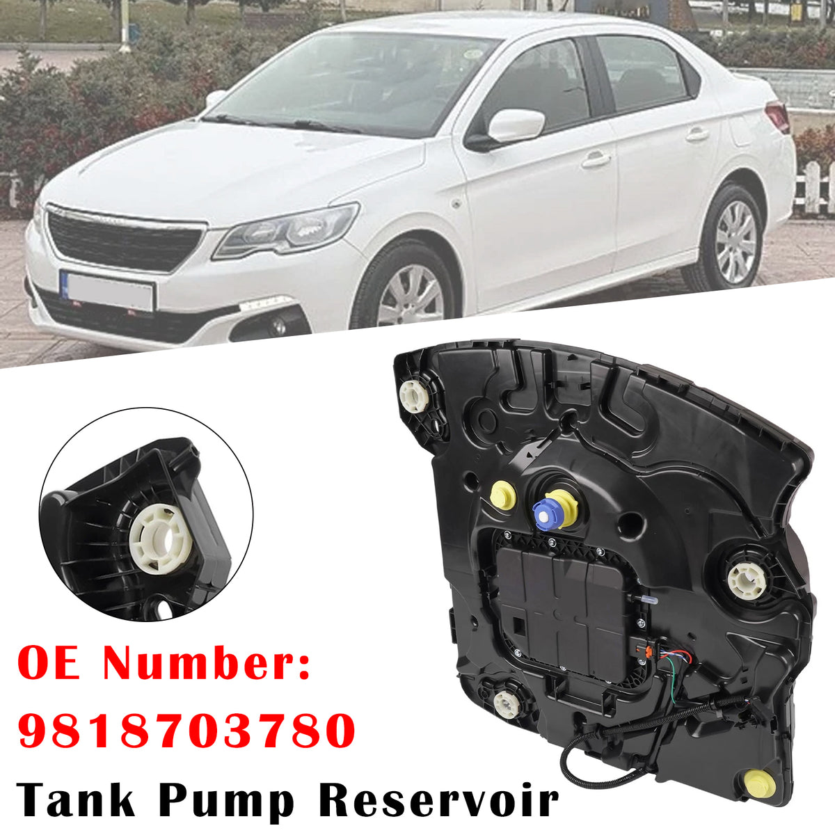2015-2019 Citroën C-Elysée 1.6 BlueHDi /1.6 HDI Tank Pump Reservoir 9818703780 Generic