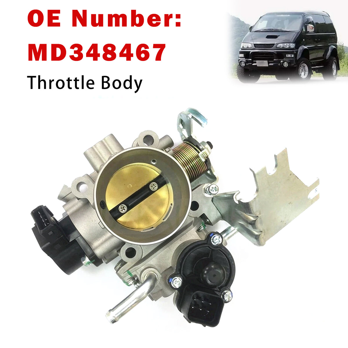 Mitsubishi Pajero V31 2.4L 4G64 Throttle Body Assembly MD348467 Generic