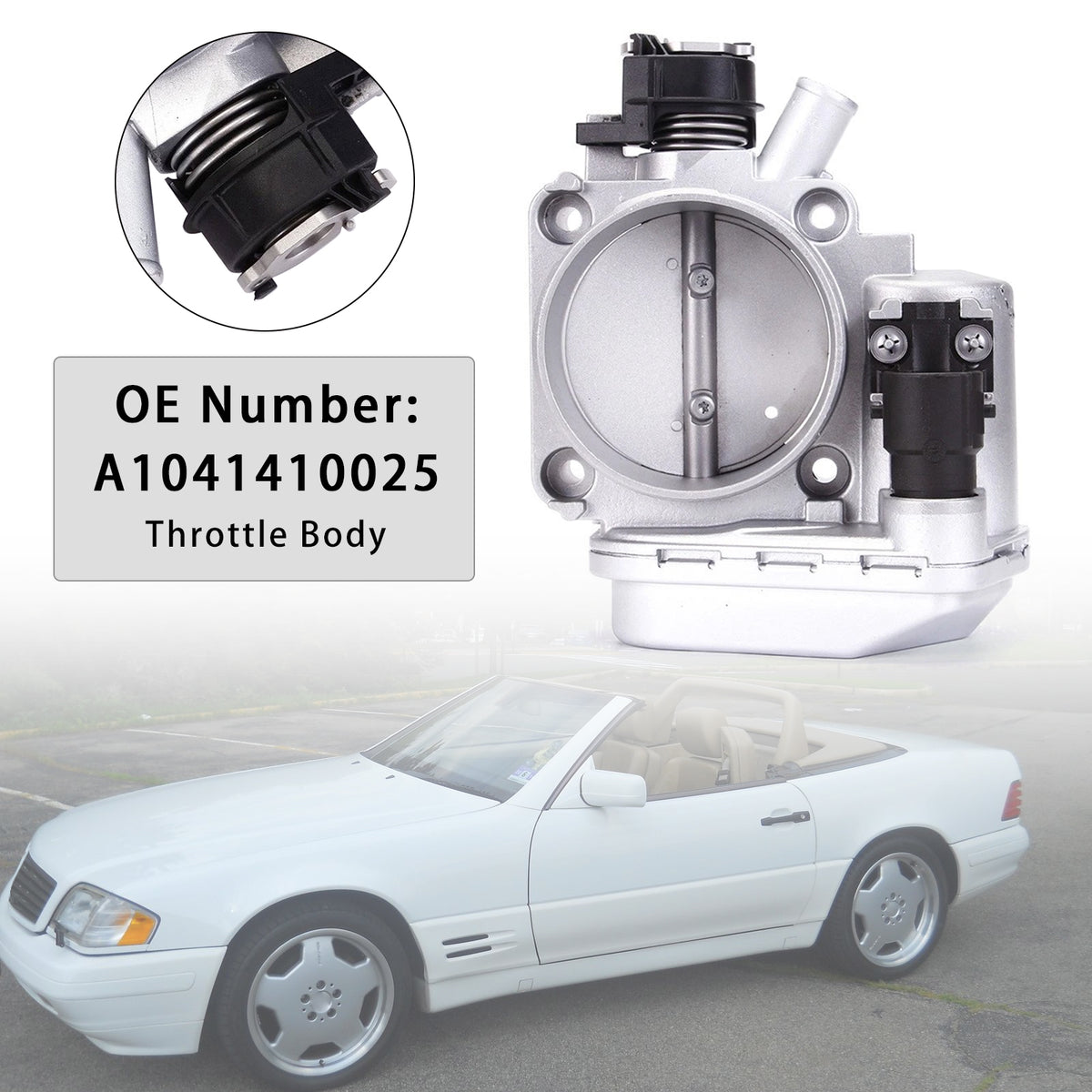 1997-2000 Mercedes-Benz C-Class W202 Throttle Body A1041410025 Generic